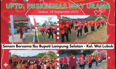 Senam Bersama Ibu Bupati Lampung Selatan